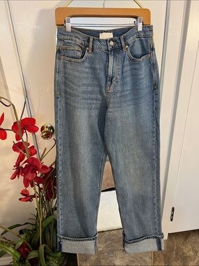 Habitual Peyton High Rise Cuffed Straight Leg Jeans Size 6 (28)